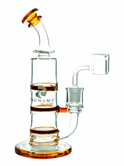 Shop Tsunami 8" Dab Rig Double Honeycomb Turbine - Multiple Colors in australian