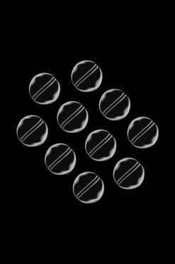 Shop Solid Glass Ball Carb Cap with Carb Hole - 10 Pack in australian