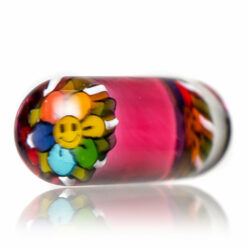 Shop Steve H Glass - Standard Series Pillar - Smiley Flower - Karma in australian