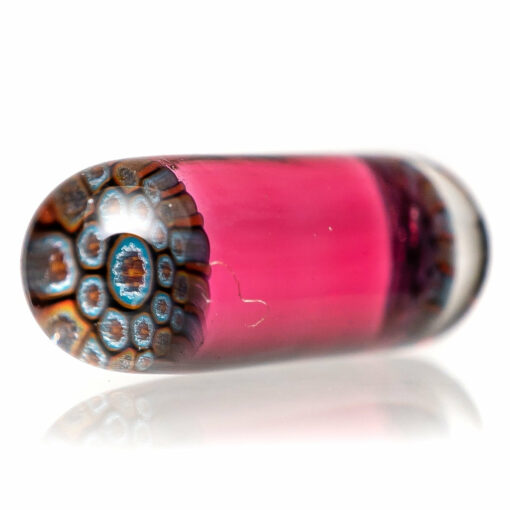 Shop Steve H Glass - Artist Series Pillar - Blue & Orange Mandala - Karma in australian