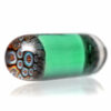 Shop Steve H Glass - Artist Series Pillar - Blue & Orange Mandala - Atlantis in australian