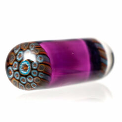 Shop Steve H Glass - Artist Series Pillar - Blue & Orange Mandala - Amethyst in australian