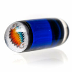 Shop Steve H Glass - Artist Series Pillar - Rainbow Wag - Cobalt in australian