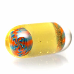 Shop Steve H Glass - Artist Series Pillar - Blue & Orange Rewig - CFL Pastel Serum in australian