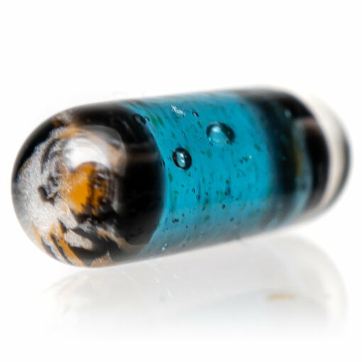 Shop Steve H Glass - Standard Series Pillar - Tiger - Blue Stardust in australian