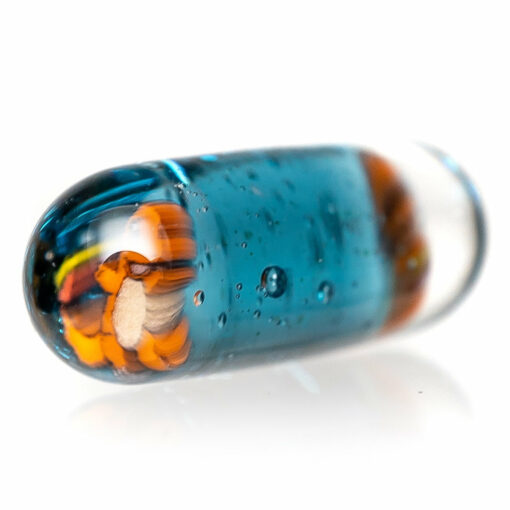 Shop Steve H Glass - Artist Series Pillar - Charmander - Blue Stardust in australian