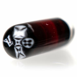 Shop Steve H Glass - Artist Series Pillar - Black & White Monogram - Pomegranate in australian