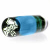 Shop Steve H Glass - Artist Series Pillar - Black & White Monogram - Blue Dream in australian