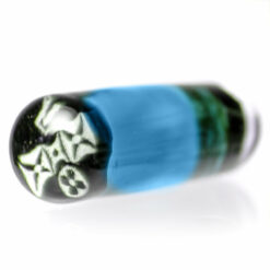 Shop Steve H Glass - Artist Series Pillar - Black & White Monogram - Blue Dream in australian