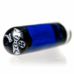 Shop Steve H Glass - Artist Series Pillar - Black & White Monogram - Cobalt in australian