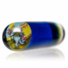 Shop Steve H Glass - Standard Series Pillar - Mushroom Dancing Bear - Cobalt in australian