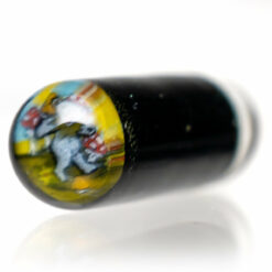 Shop Steve H Glass - Standard Series Pillar - Mushroom Dancing Bear - Galaxy in australian