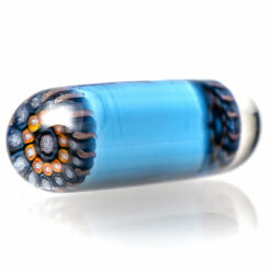 Shop Steve H Glass - Artist Series Pillar - Orange & Grey Mandala - Blue Dream in australian
