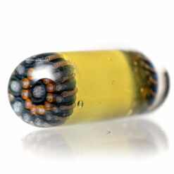Shop Steve H Glass - Artist Series Pillar - Orange & Grey Mandala - CFL Pastel Serum in australian