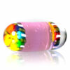 Shop Steve H Glass - Standard Series Pillar - Smiley Flower - CFL Pastel Serum in australian