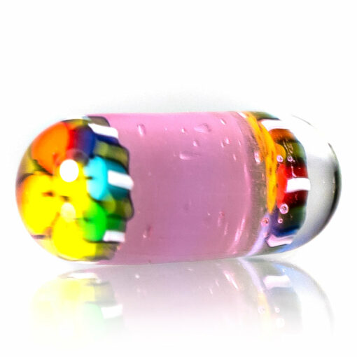 Shop Steve H Glass - Standard Series Pillar - Smiley Flower - CFL Pastel Serum in australian