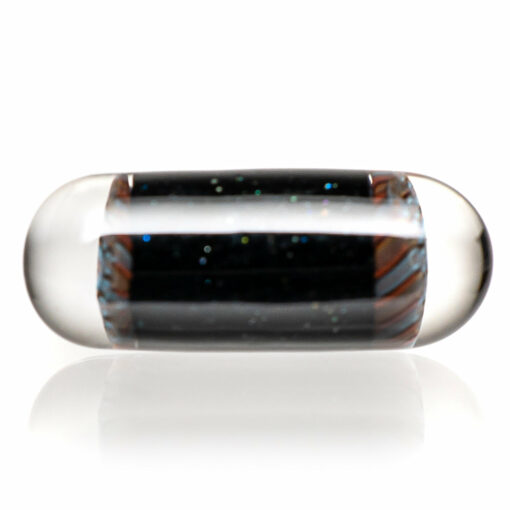 Shop Steve H Glass - Artist Series Pillar - Blue & Orange Mandala - Galaxy in australian