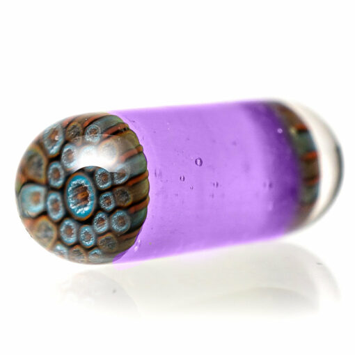 Shop Steve H Glass - Artist Series Pillar - Blue & Orange Mandala - CFL Pastel Potion in australian