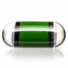 Shop Steve H Glass - Artist Series Pillar - Rainbow Wag - Forest Green in australian