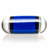 Shop Steve H Glass - Artist Series Pillar - Rainbow Wag - Cobalt in australian