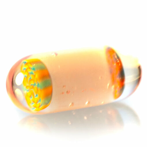 Shop Steve H Glass - Artist Series Pillar - Blue & Orange Rewig - CFL Pastel Serum in australian