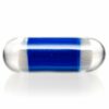 Shop Steve H Glass - Artist Series Pillar - Classic Rainbow Mandala - Cobalt in australian
