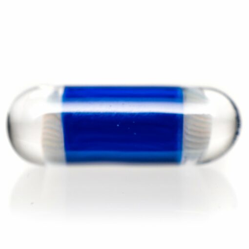 Shop Steve H Glass - Artist Series Pillar - Classic Rainbow Mandala - Cobalt in australian