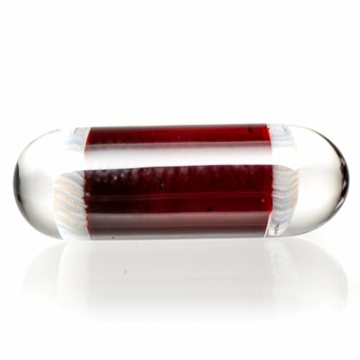 Shop Steve H Glass - Artist Series Pillar - Classic Rainbow Mandala - Pomegrante in australian