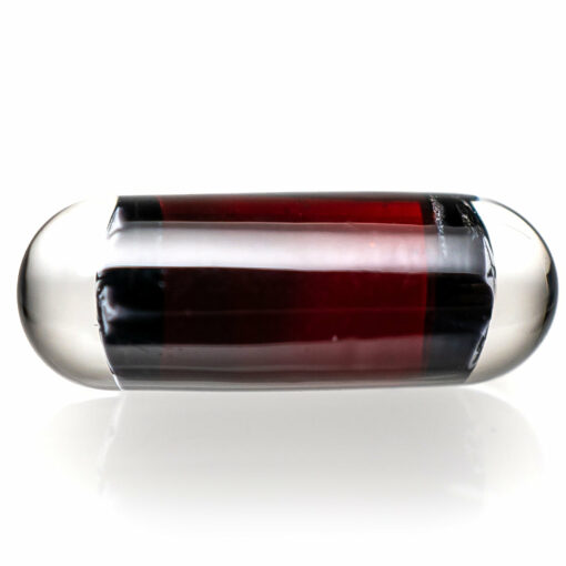 Shop Steve H Glass - Artist Series Pillar - Black & White Monogram - Pomegranate in australian