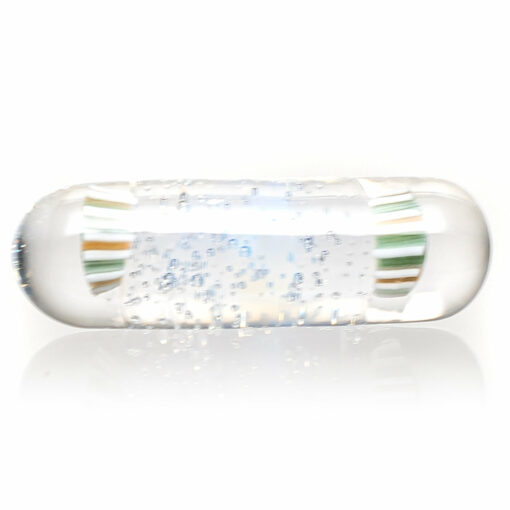 Shop Steve H Glass - Premium Series Pillar - Green & Orange Compass Mandala - Ghost in australian