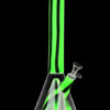 Shop Showerhead Pyramid Perc Striped Silicone & Glass Water Pipe in australian