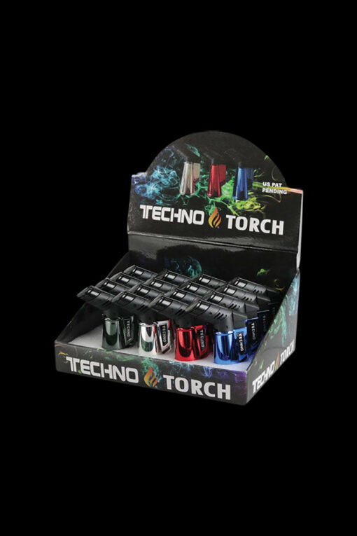 Shop Techno Torch Metallic Lighter - Bulk 16 Pack in australian