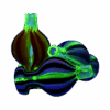 Shop UV Reactive Glow Beach Ball Carb Cap in australian