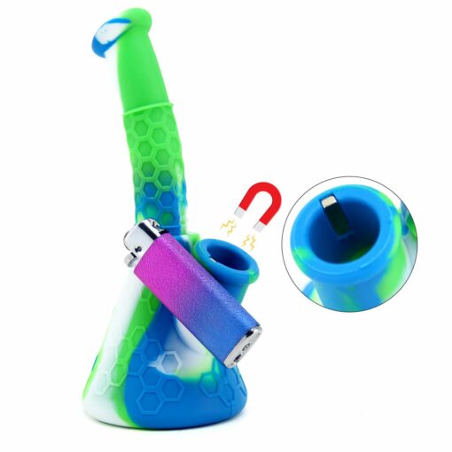 Shop PILOT DIARY Portable 6.4" Silicone Beaker Bong with 14mm Bowl in australian