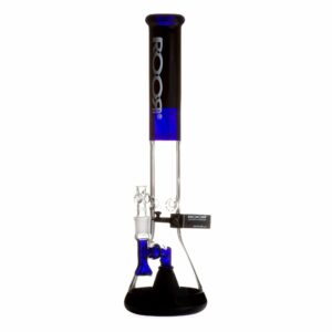 Shop ROOR Tech 18in Fixed Shower Head Big Beaker Bong - Blue Black in australian