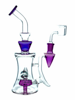 Shop Tsunami 10″ Showerhead Pyramid Water Pipe - Purple in australian