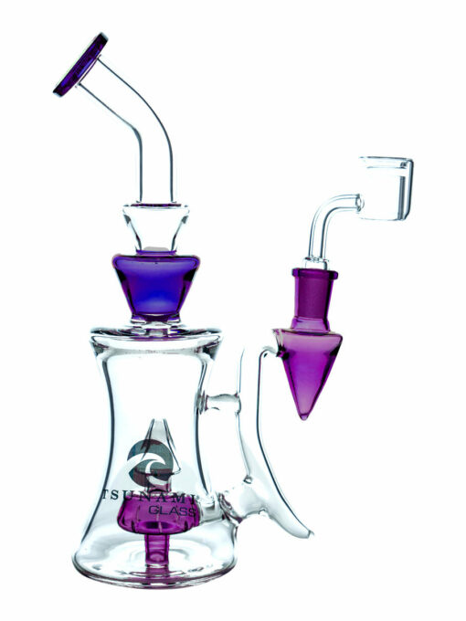 Shop Tsunami 10″ Showerhead Pyramid Water Pipe - Purple in australian