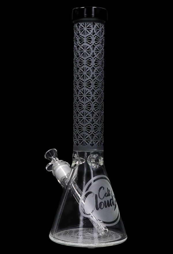 Shop Cloud Cali X 15-inch Engraved Thick Base Beaker Water Pipe in australian