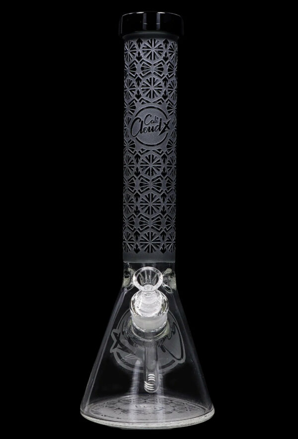 Shop Cloud Cali X 15-inch Engraved Thick Base Beaker Water Pipe in australian