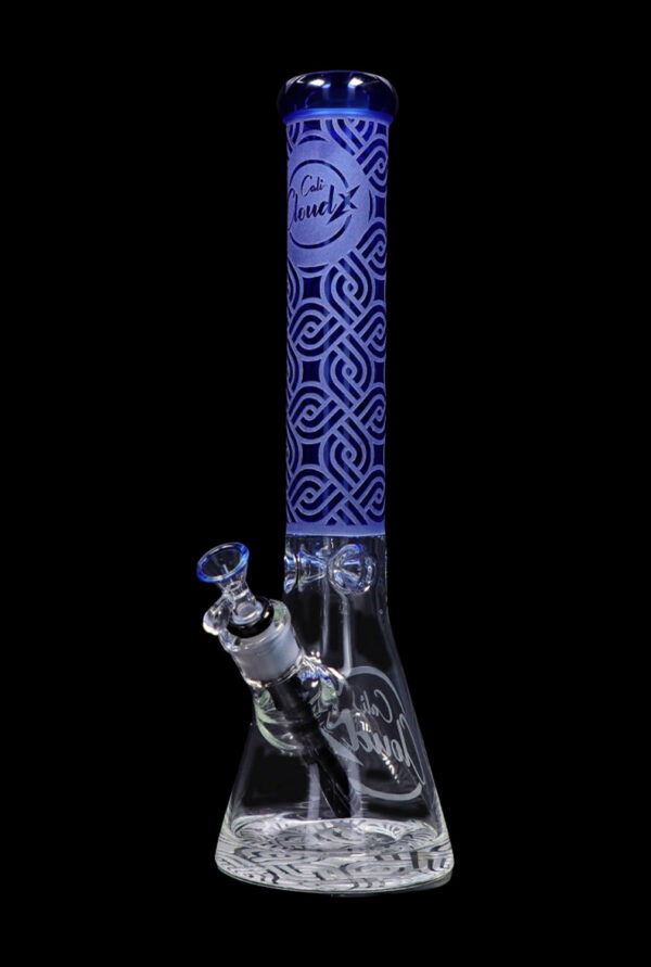 Shop Cloud Cali X 15-inch Engraved Thick Base Beaker Water Pipe in australian
