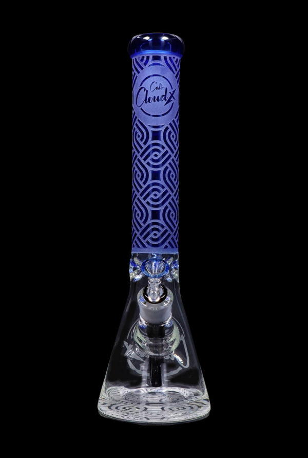 Shop Cloud Cali X 15-inch Engraved Thick Base Beaker Water Pipe in australian