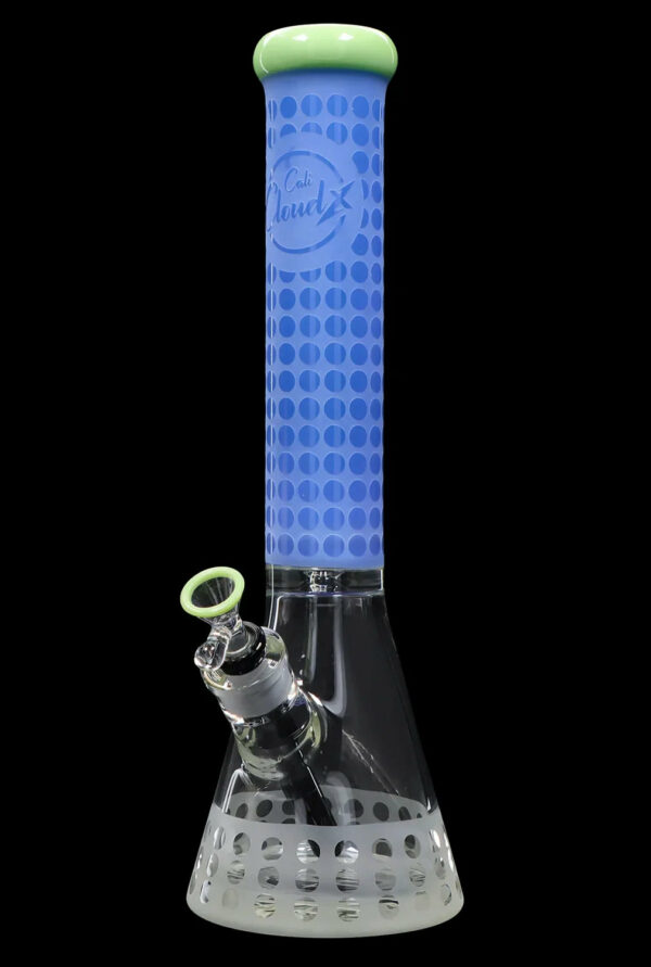Shop Cloud Cali X 15-inch Engraved Thick Base Beaker Water Pipe in australian