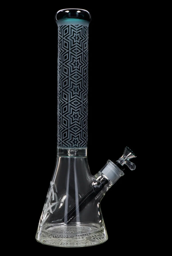 Shop Cloud Cali X 15-inch Engraved Thick Base Beaker Water Pipe in australian