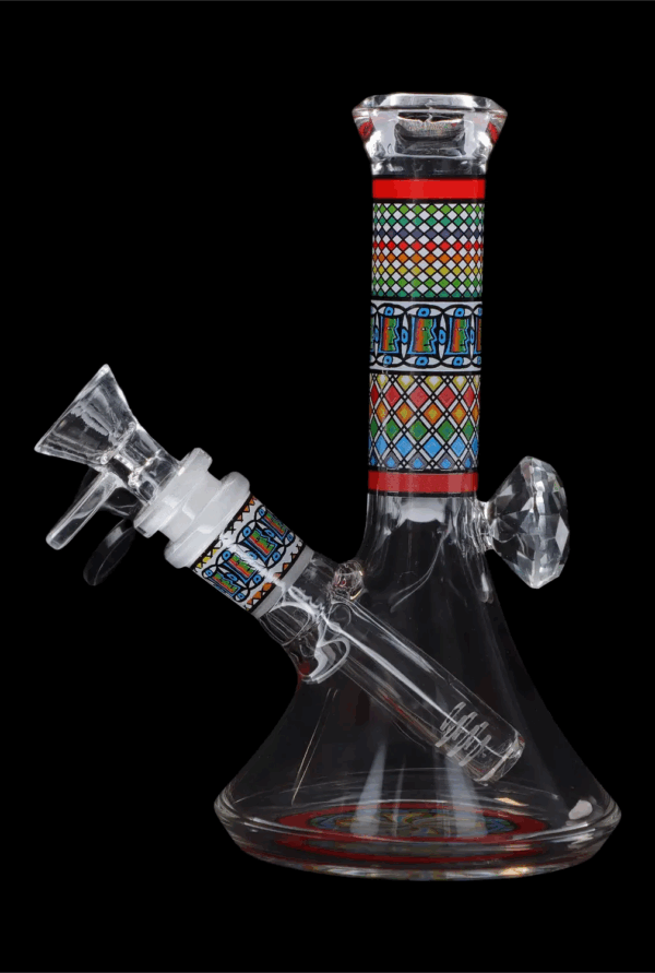Shop Diamond Beaker with Colorful Tube - 7 in in australian