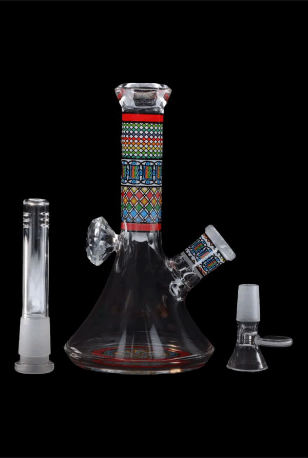 Shop Diamond Beaker with Colorful Tube - 7 in in australian
