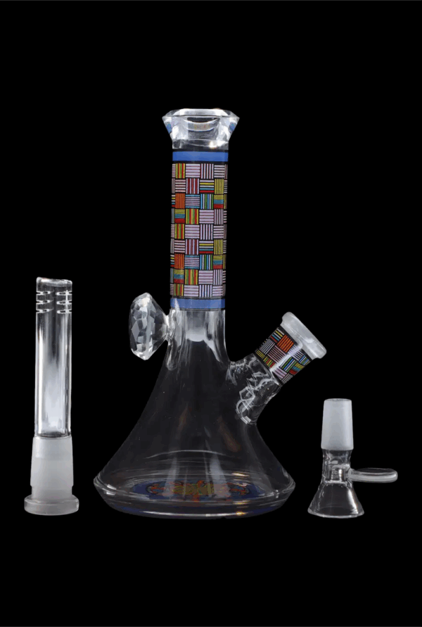 Shop Diamond Beaker with Colorful Tube - 7 in in australian