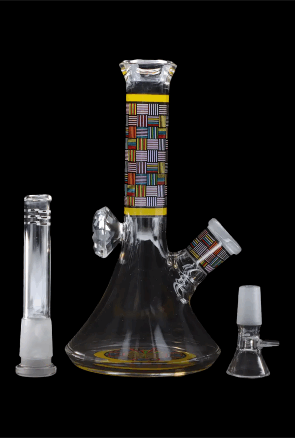 Shop Diamond Beaker with Colorful Tube - 7 in in australian