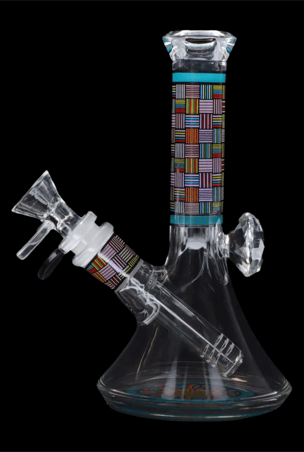 Shop Diamond Beaker with Colorful Tube - 7 in in australian