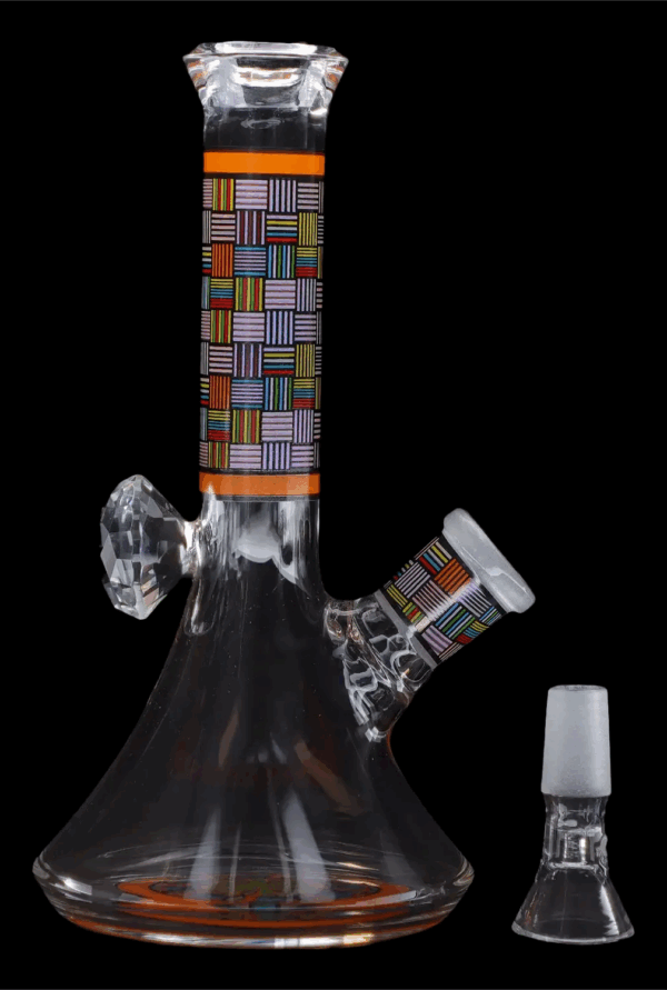 Shop Diamond Beaker with Colorful Tube - 7 in in australian