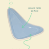 Shop Boomerang Tray in Sky in australian